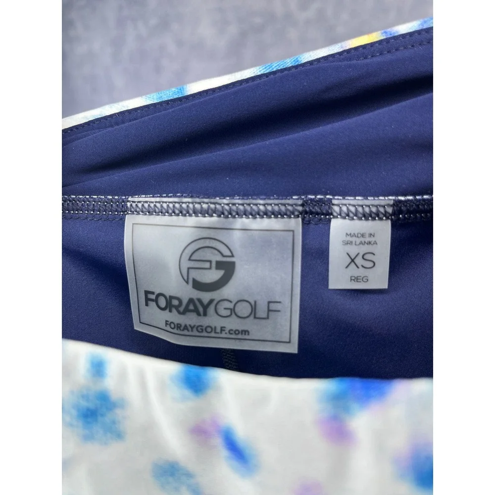 Foray Golf Skort Pull On Athletic Blue‎ Multicolor Pockets XS